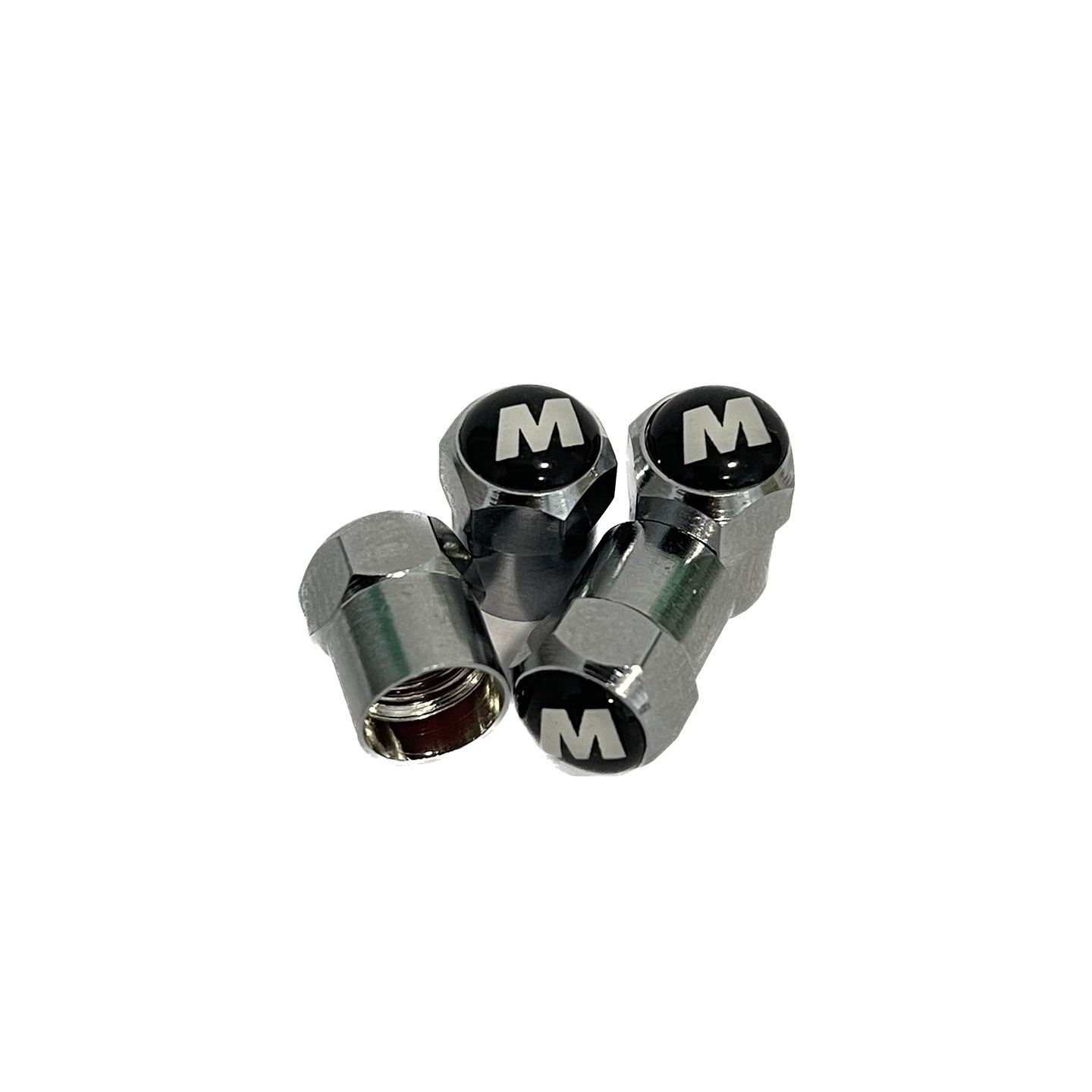 4 Bouchons Valve Aluminium Schrader - Rouge, Pour Vélo/Moto/Auto, Protection Poussière