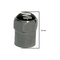 Lot De 4 Bouchons De Valve En Aluminium Pour Voiture Vélo Moto En Métal (Noir)[H393